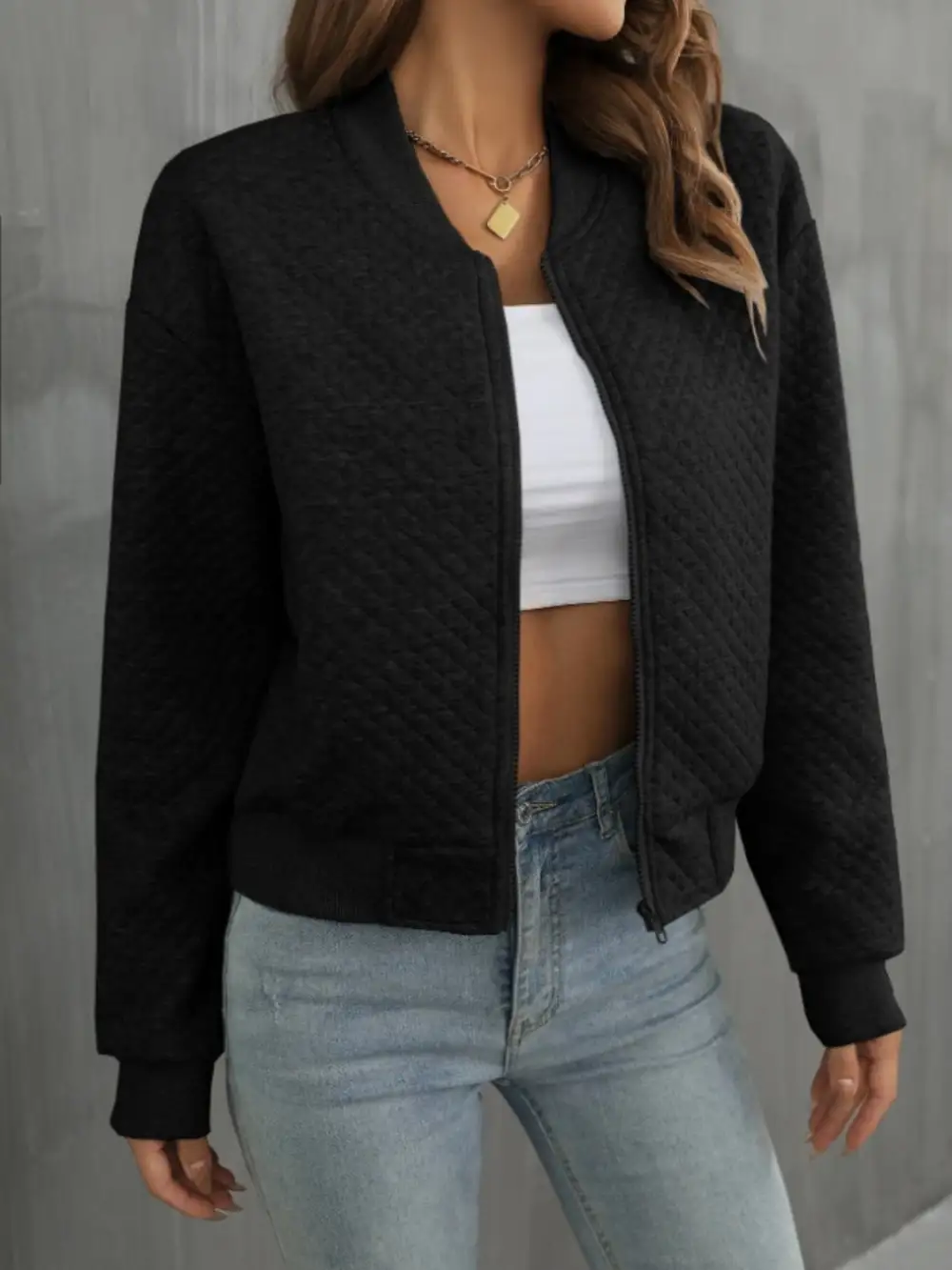 Refined Zip-Up Jacket