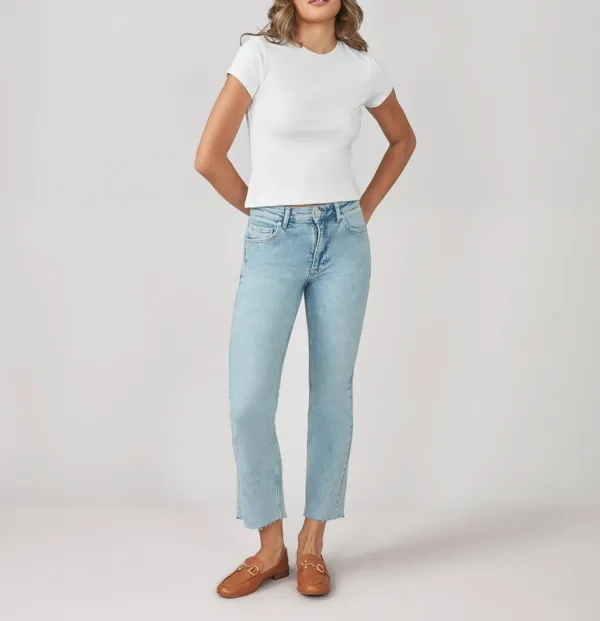 Blue High Rise Pants