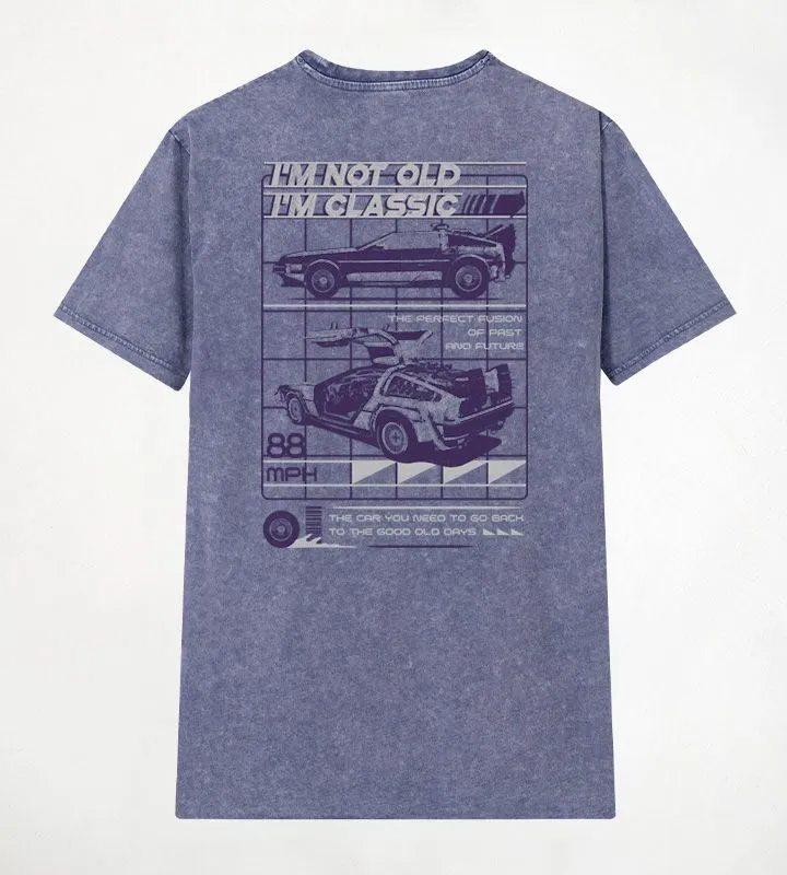 Casual Style Cotton Purple T-Shirt