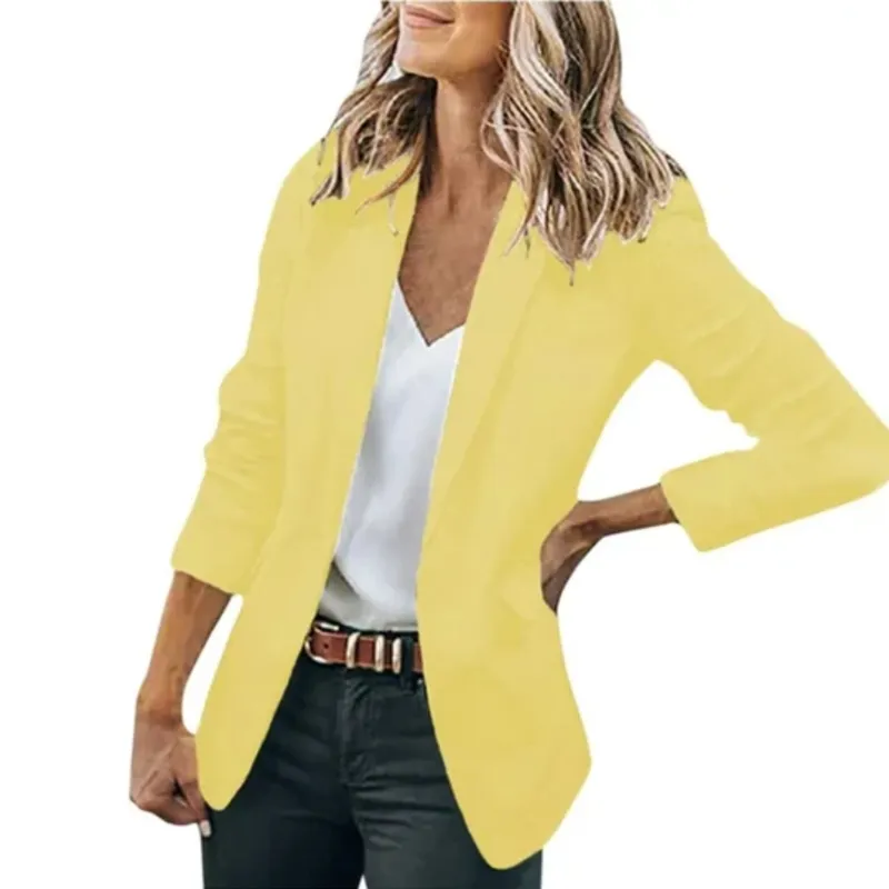 Trendy Open Front Work Blazer