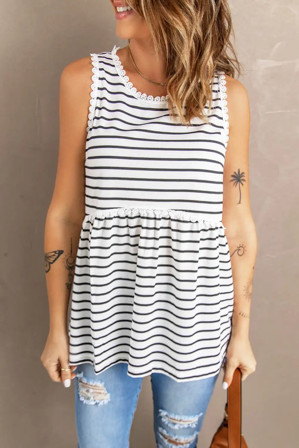 Relaxed Striped Tank Top