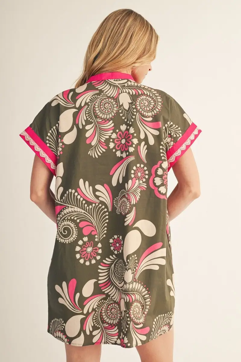 Floral Lace Detail Dress