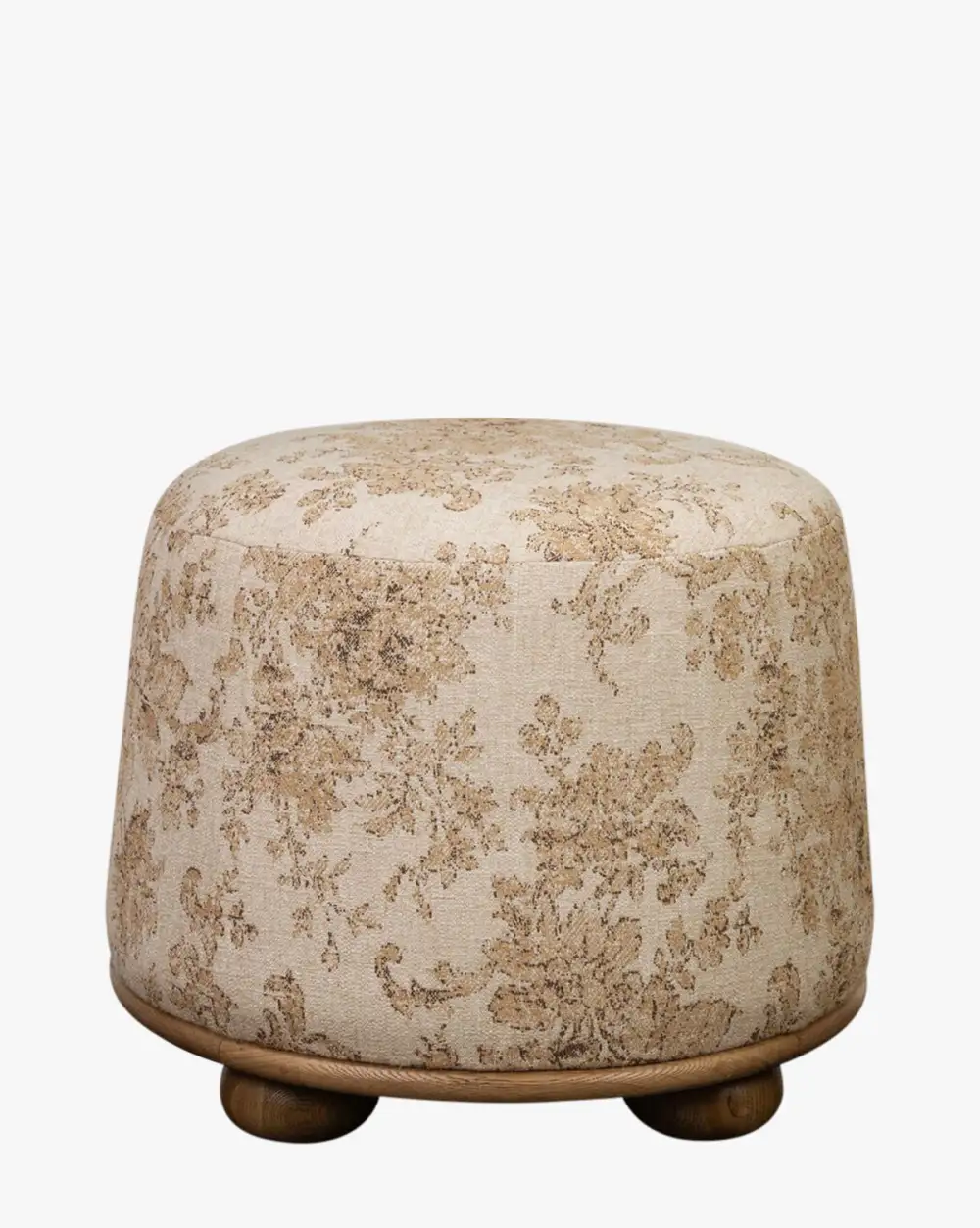 Sculptural Wood Ottoman