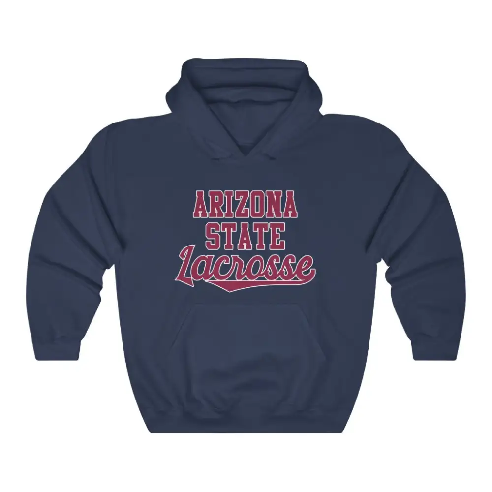 Clean Lettering Lacrosse Graphic Pullover Hoodie