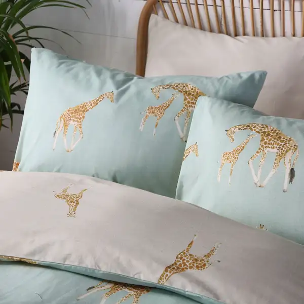 Polished Bedroom Reversible Check Polycotton Duvet Cover Set