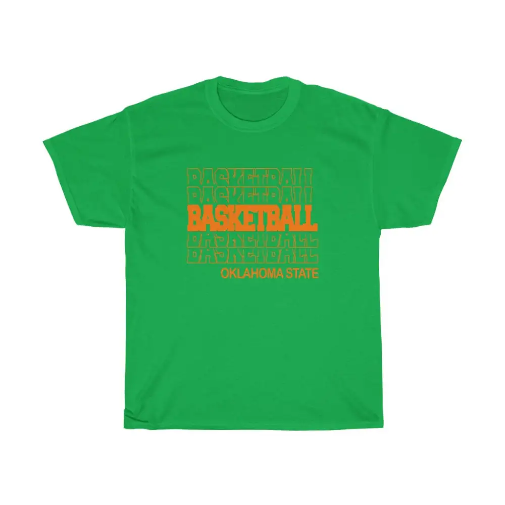 Basketball Oklahoma State in Modern Stacked Lettering