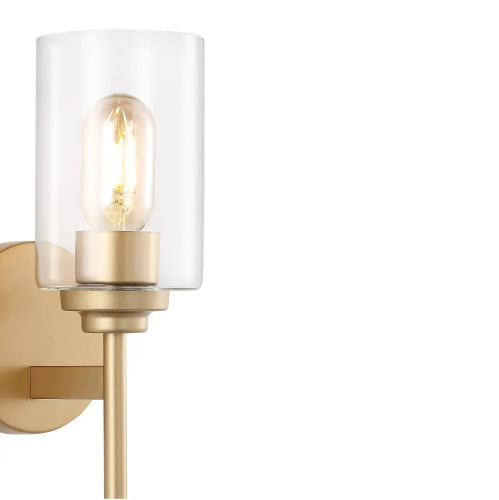Single-Light Farmhouse Industrial Iron Cylinder LED Sconce
