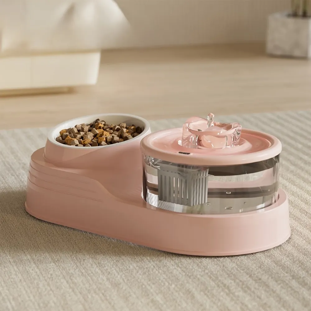 2-in-1 Cat Feeder & Fountain