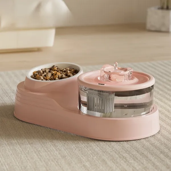 2-in-1 Cat Feeder & Fountain