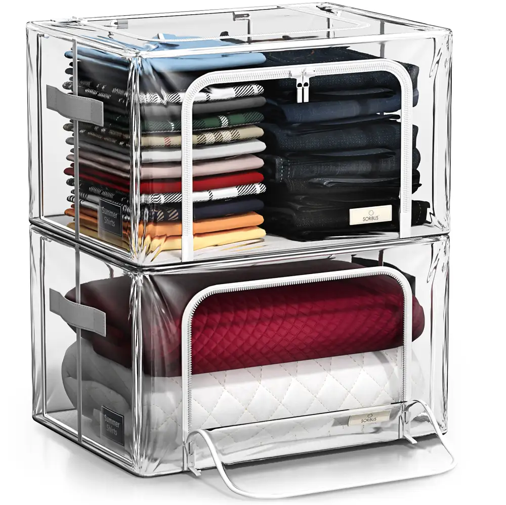 Storage Bins With Metal Frame