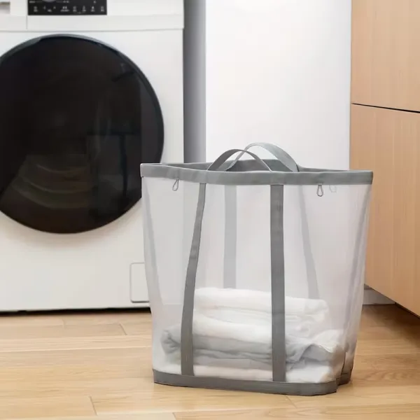 Mesh Laundry Hamper with Handles