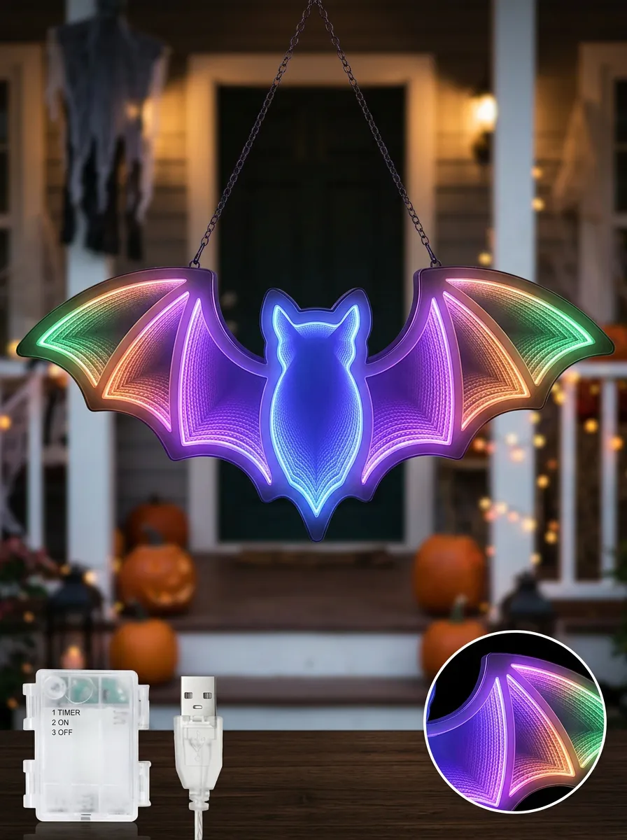 Spooky Halloween Bat Light