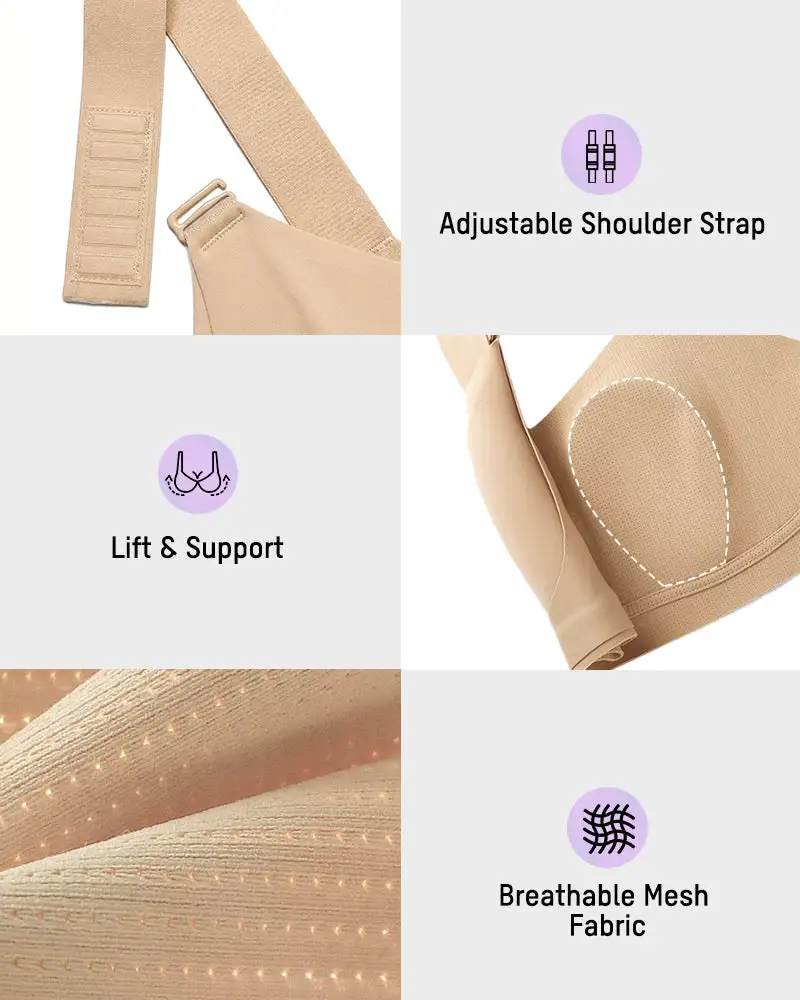 Piano Clasp™ V-Neck Wireless Minimizer Bra