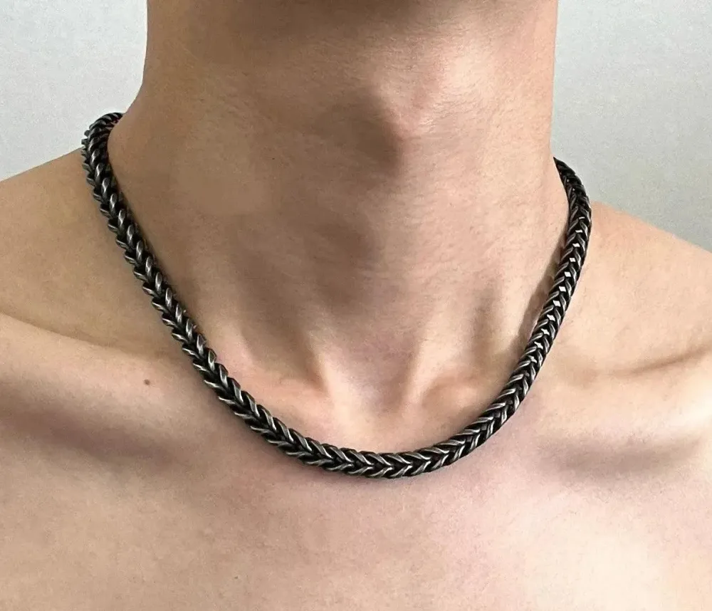 Vintage Square Pendant Necklace