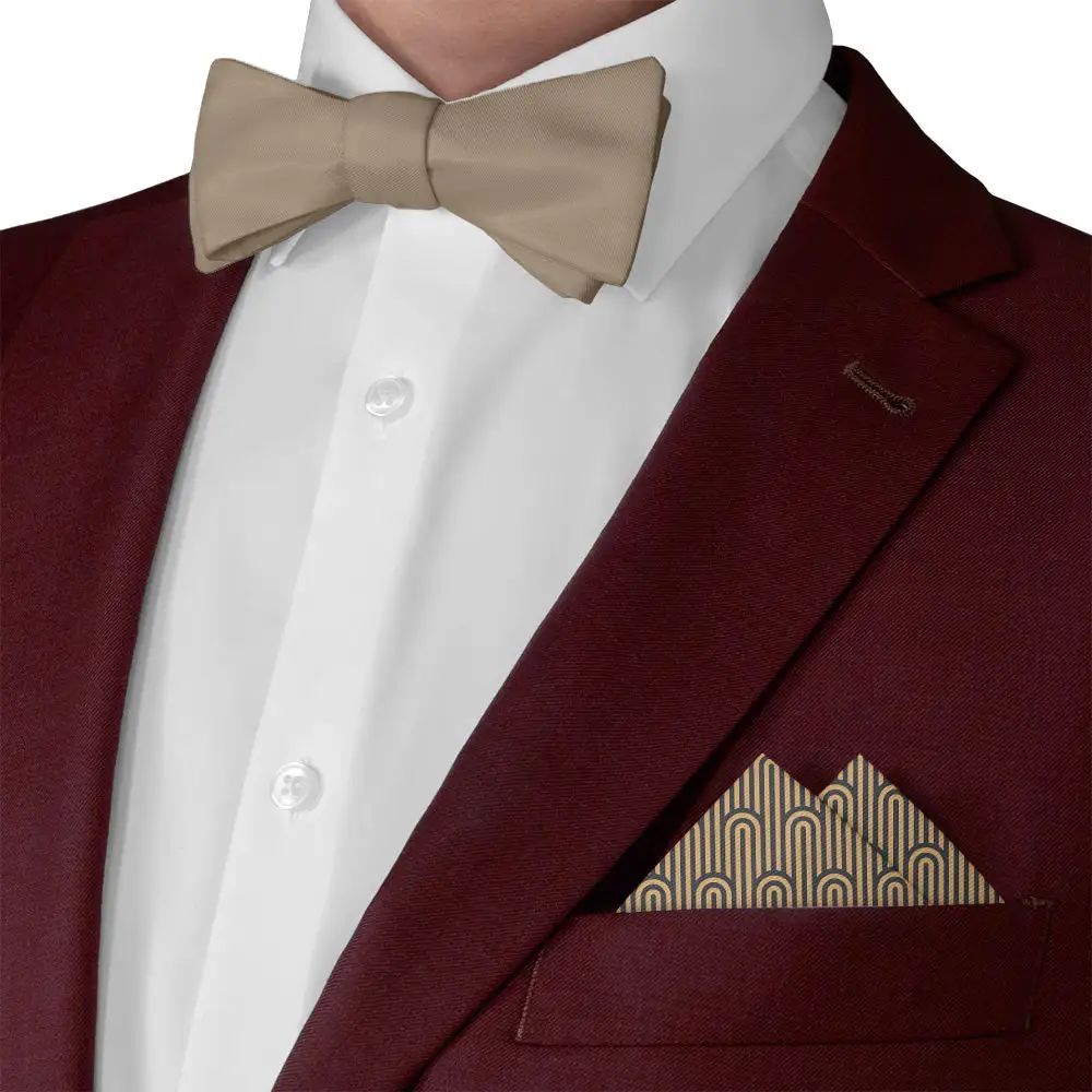 Smart Subtle Art Deco Geometric Pocket Square