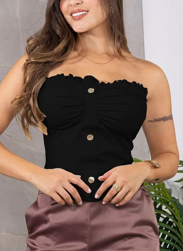 Easy Strapless Layering Blouse