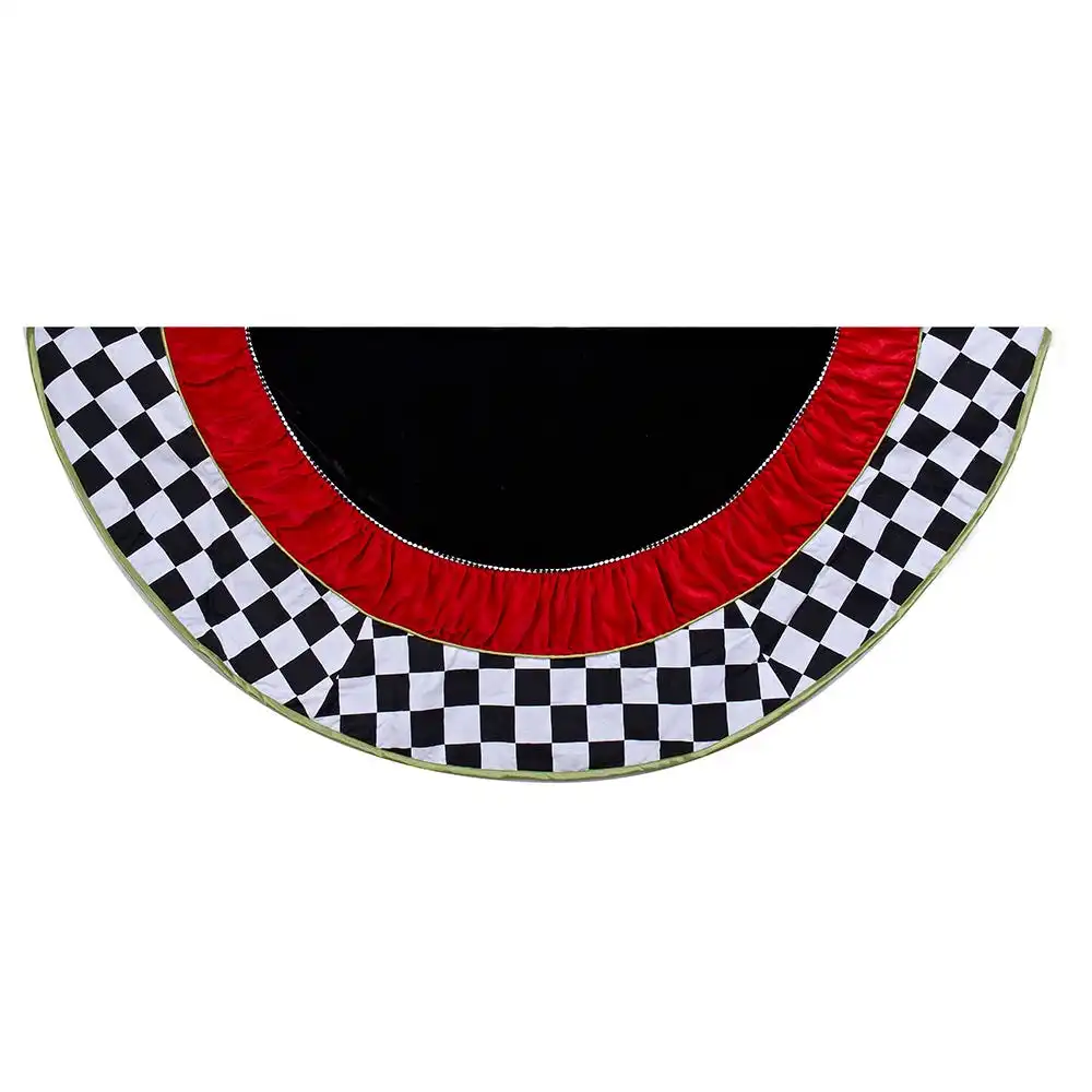 Checkered Pattern Tree Skirt