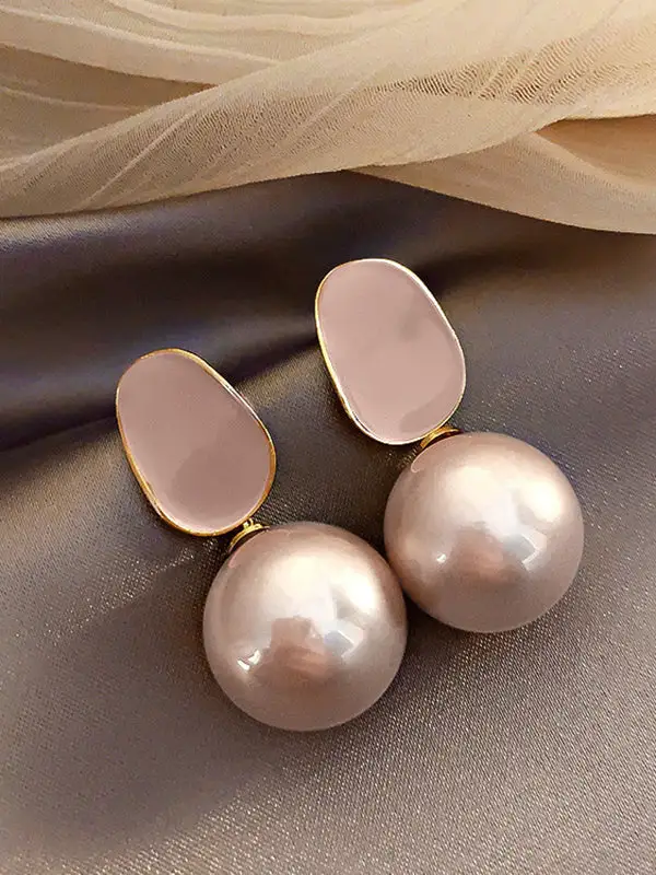 Lustrous Hammered Accent Earrings