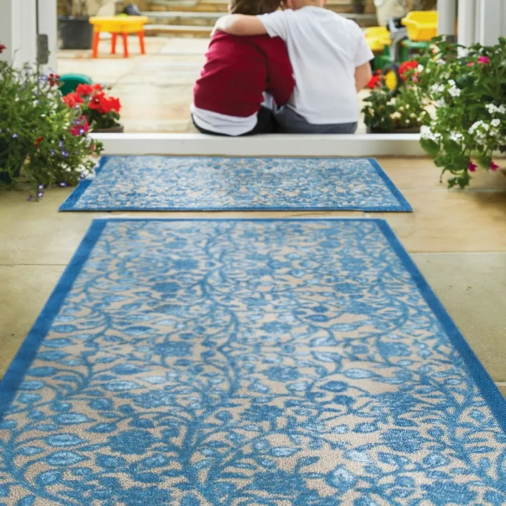 Arts And Crafts Floral Runner Rug