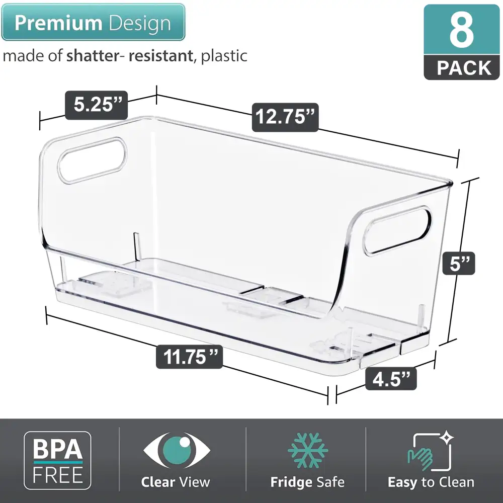 Open Front Storage Bins
