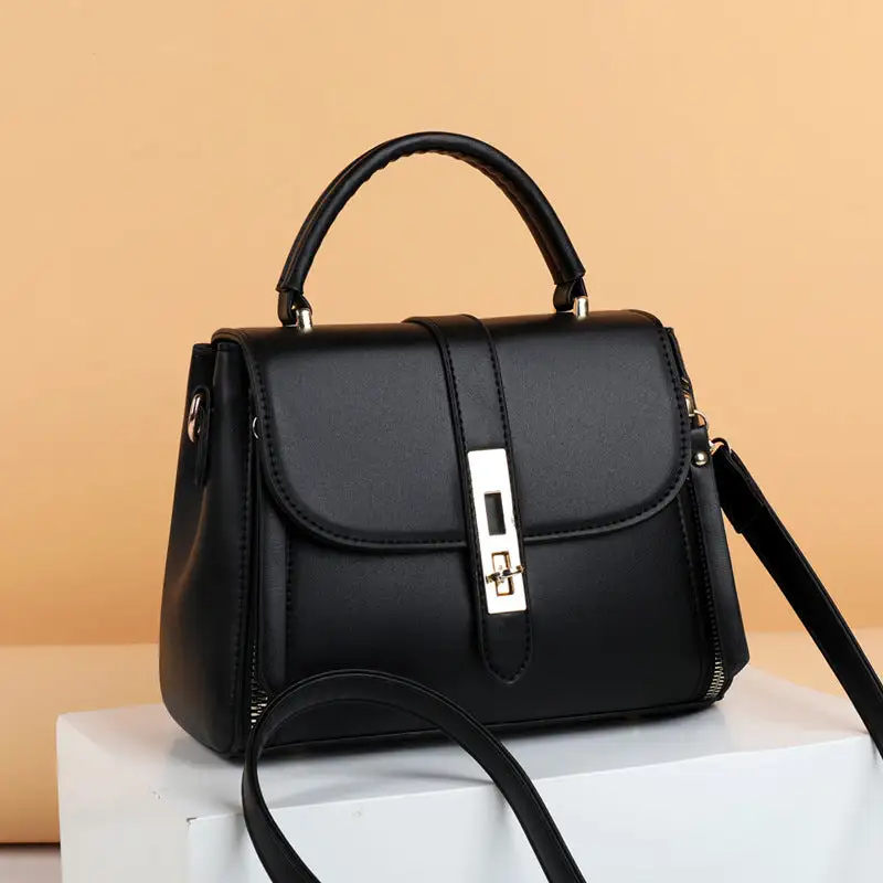 Structured Roomy Leather Crossbody Bag