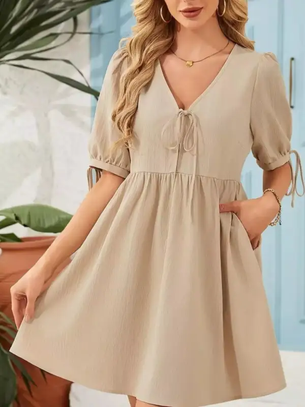 Elegant A Line Mini Dress