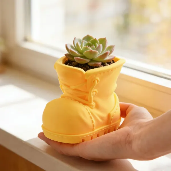 Boot-Shaped Succulent Planter