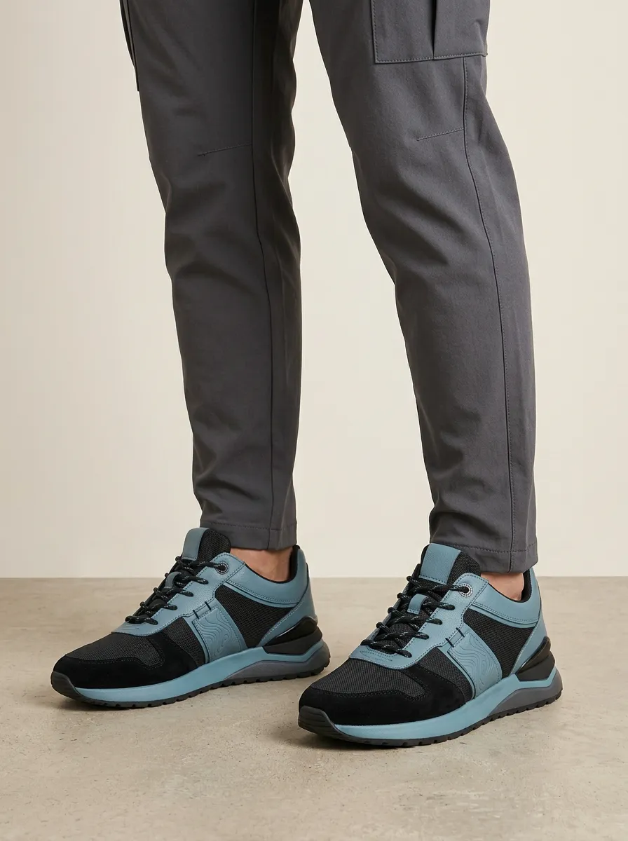 Men's Everyday Outdoor Enthusiast Topographic Pattern Print Sneakers
