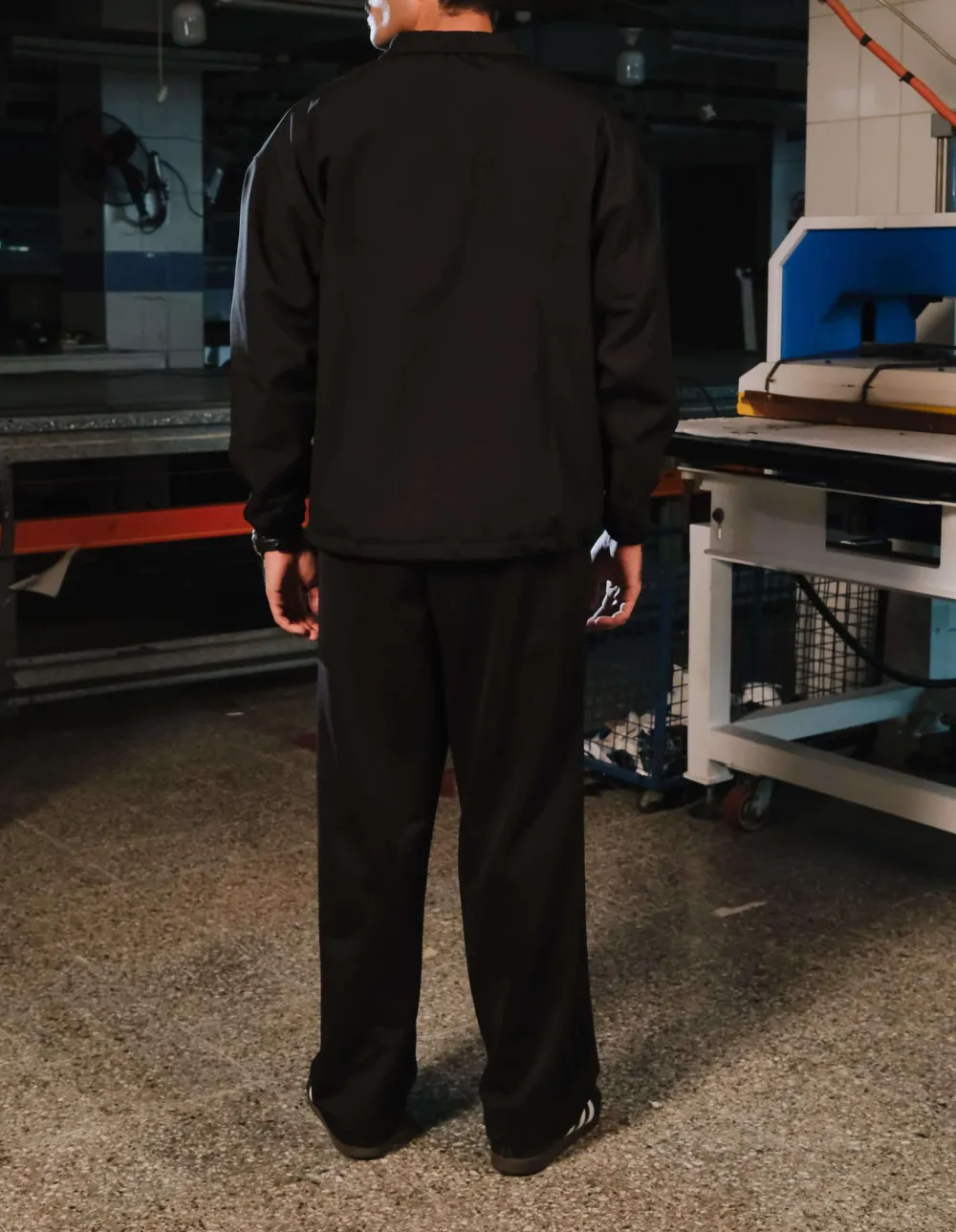 Black Relaxed Two Piece Tracksuit