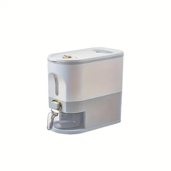 Automatic Rice Dispenser with Measuring Function, Kitchen Tool for Rice Storage and Dispensing