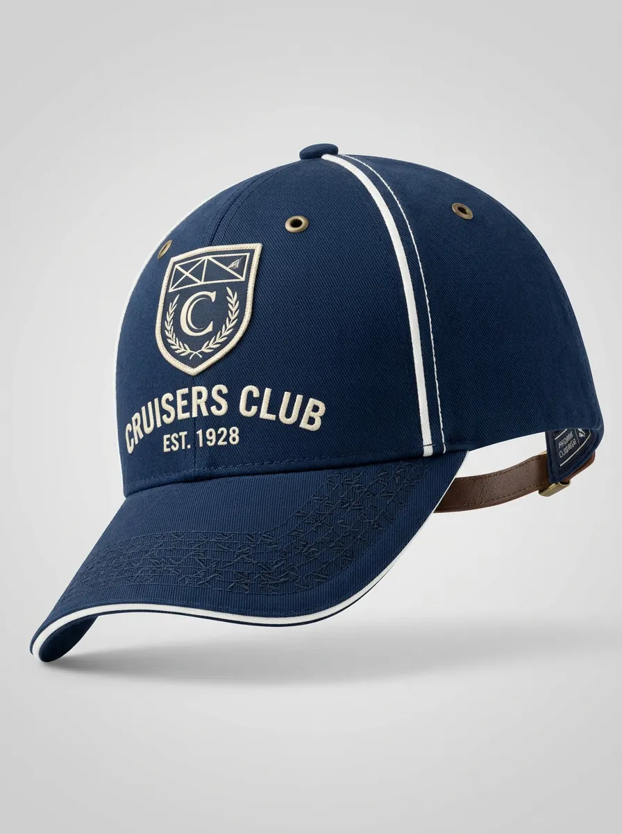 Unisex Cruisers Club 1928 Emblem Printed Baseball Cap