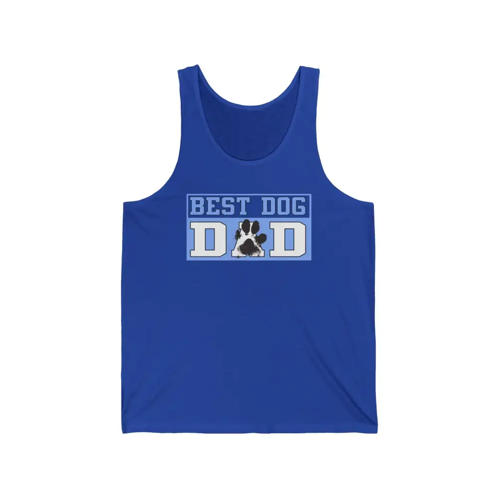 Dog Dad Paw Graphic Tank Top