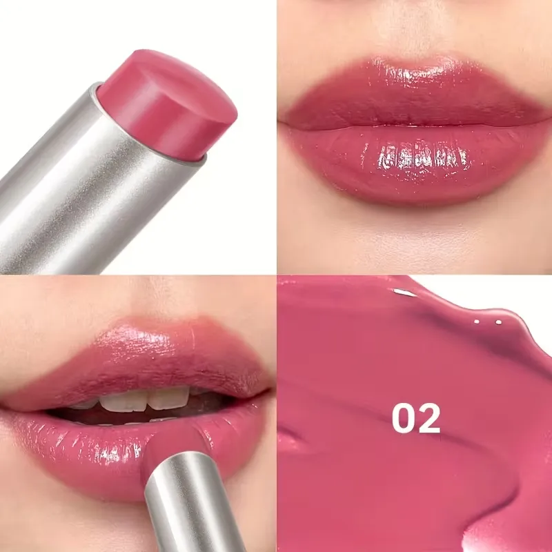 Long-Lasting Glossy Lipstick Stick