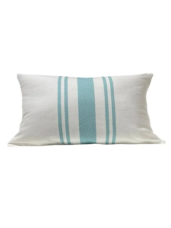 Striped Cotton Throw Pillow