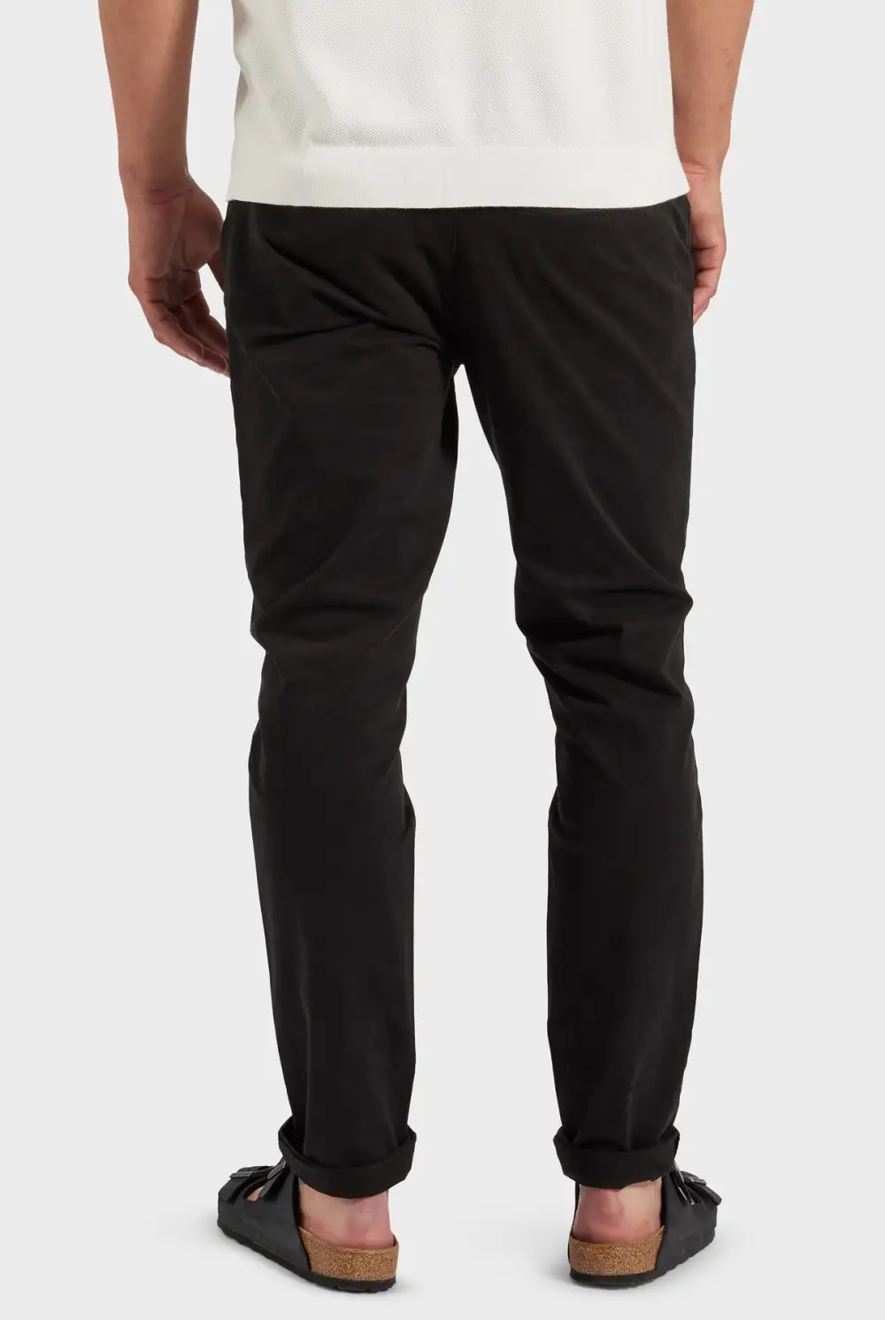 Slim Tapered Stretch Cotton Casual Jogger Pants