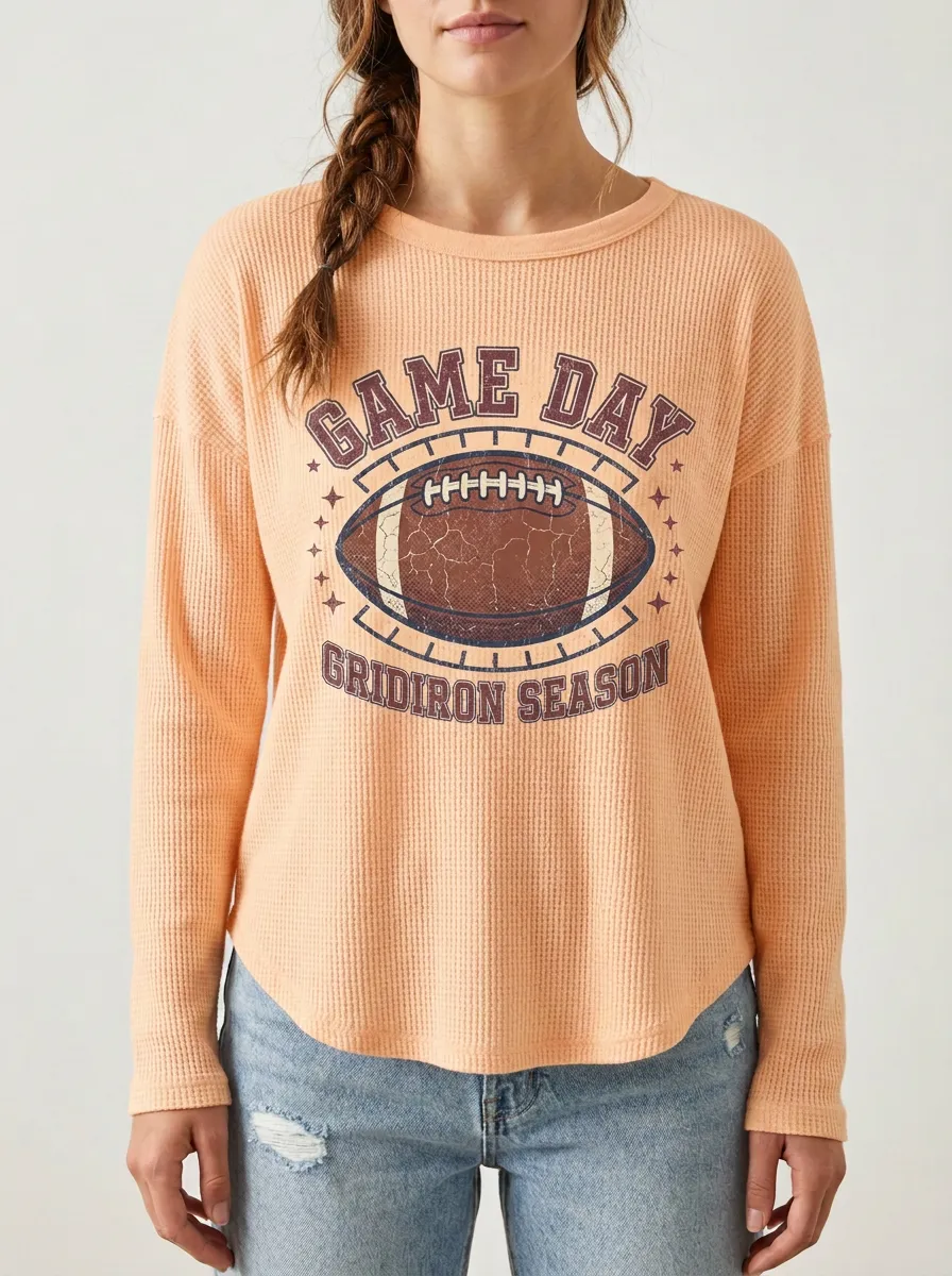 Football Graphic Casual T-Shirt