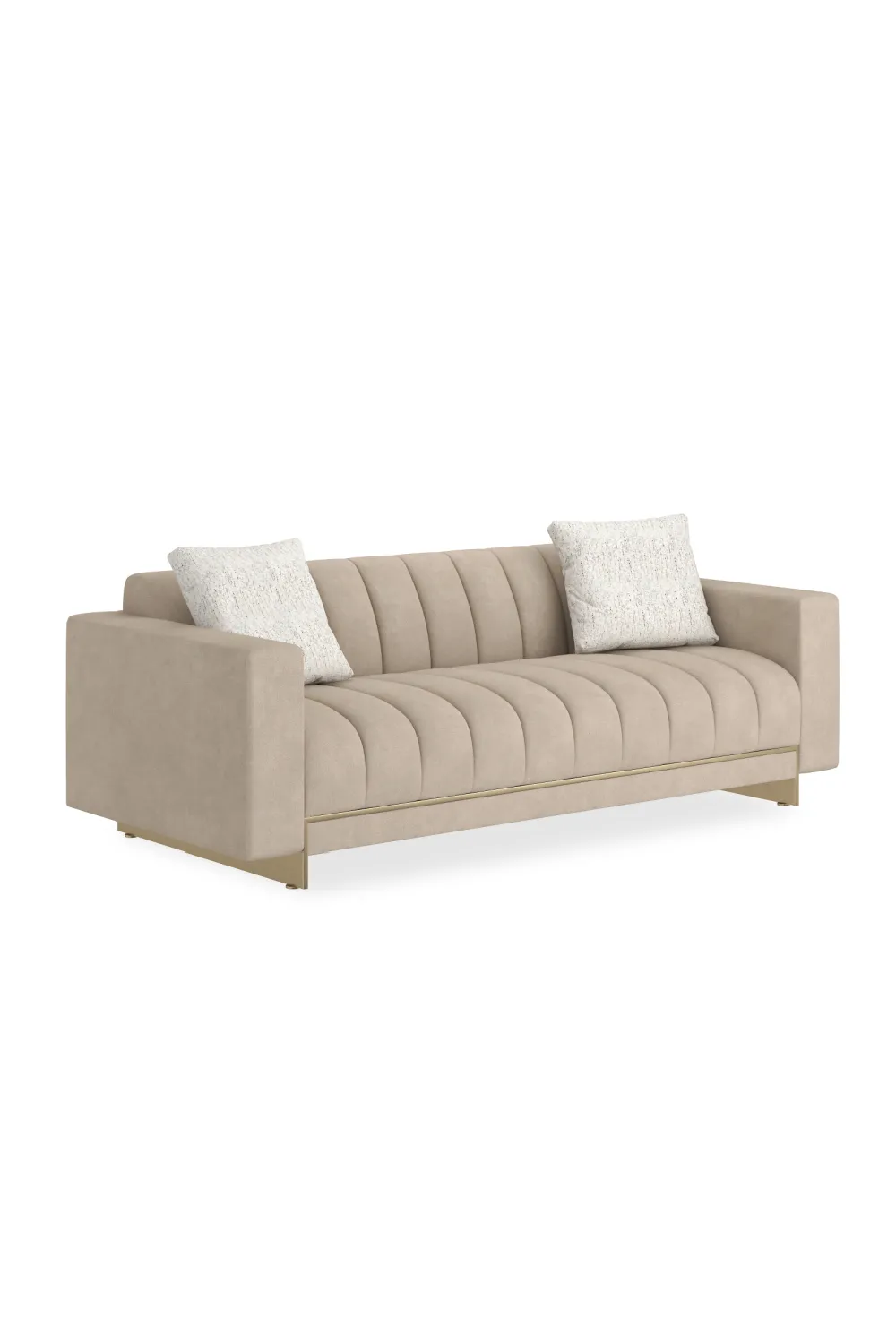 Channel-Tufted Tufted Sofa
