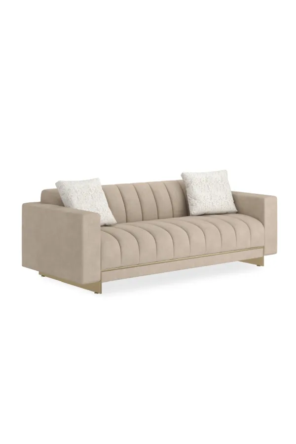 Channel-Tufted Tufted Sofa