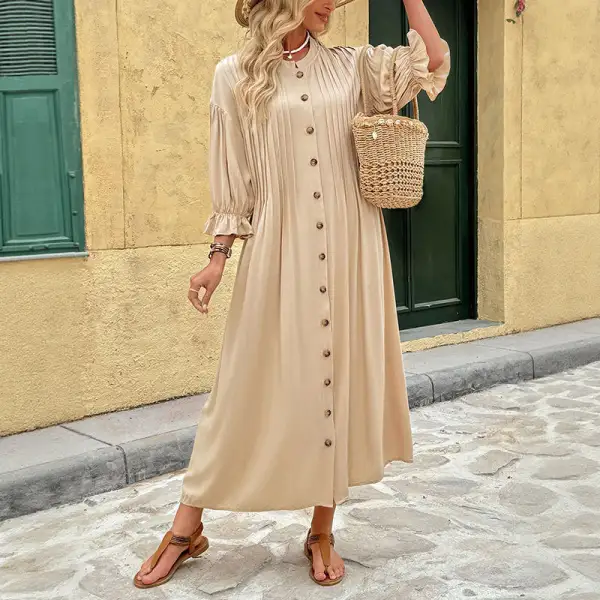 Women's Ruffled Evening Maxi Dress