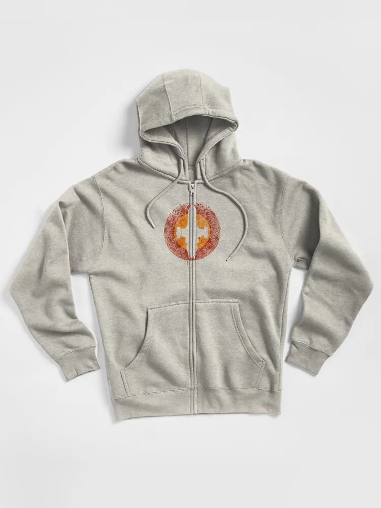Solar Eclipse Graphic Zipped Hoodie
