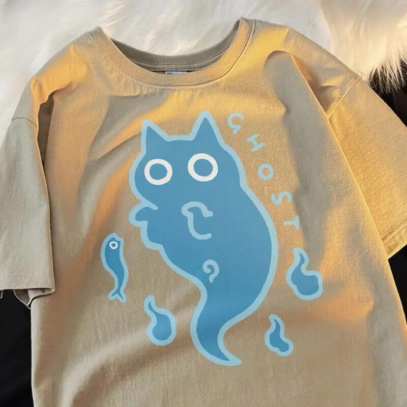 Cat Ghost Graphic T-Shirt