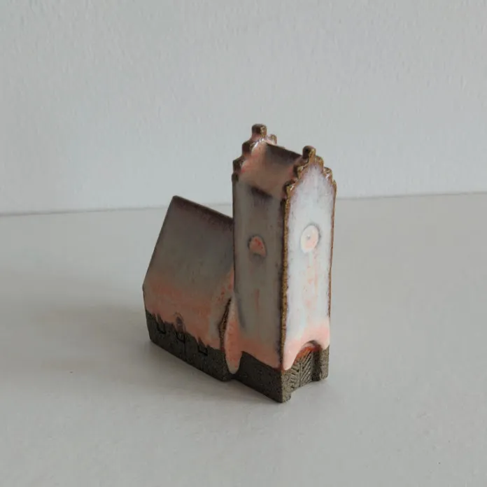 Handcrafted Ceramic Church Ornament
