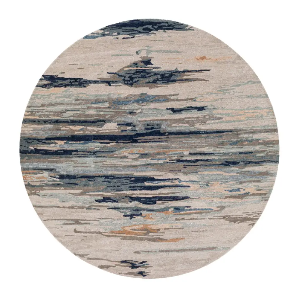 Viscose Wool Round Carpet
