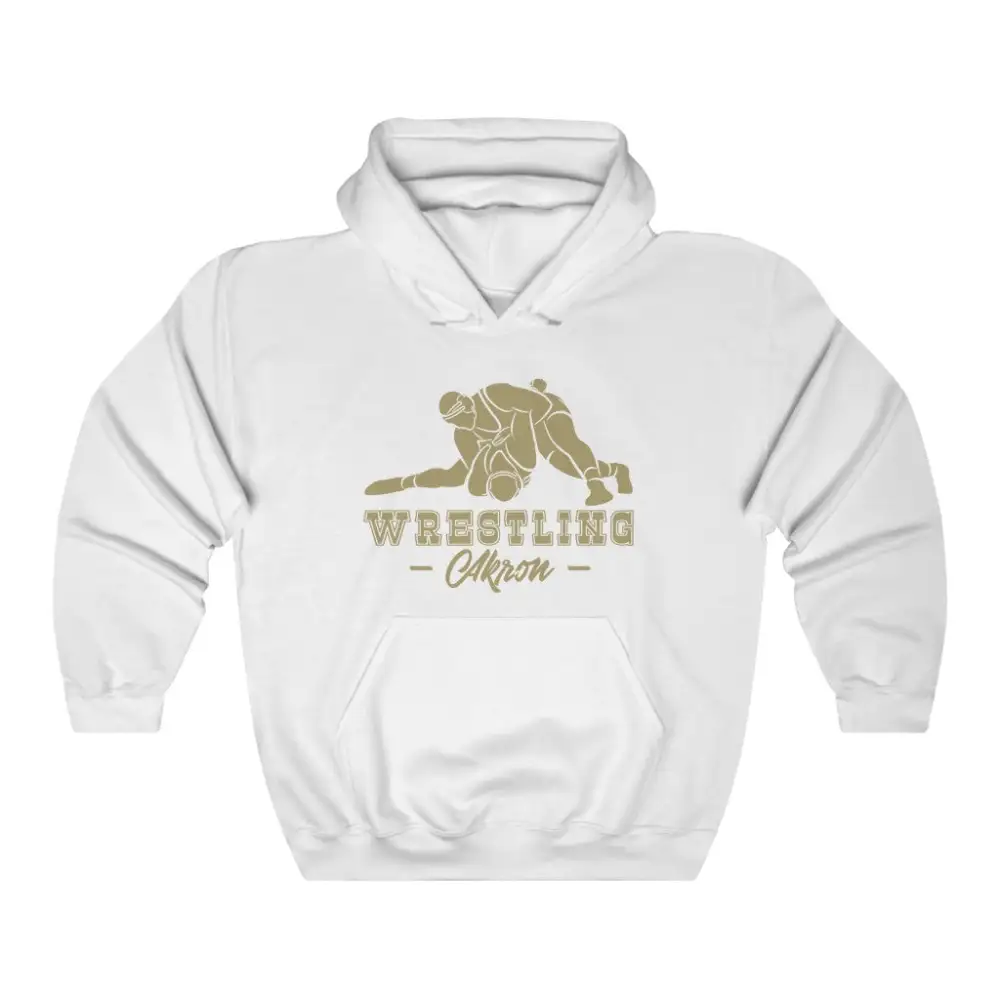 Relaxed Fan Style Wrestling Graphic Pullover Hoodie