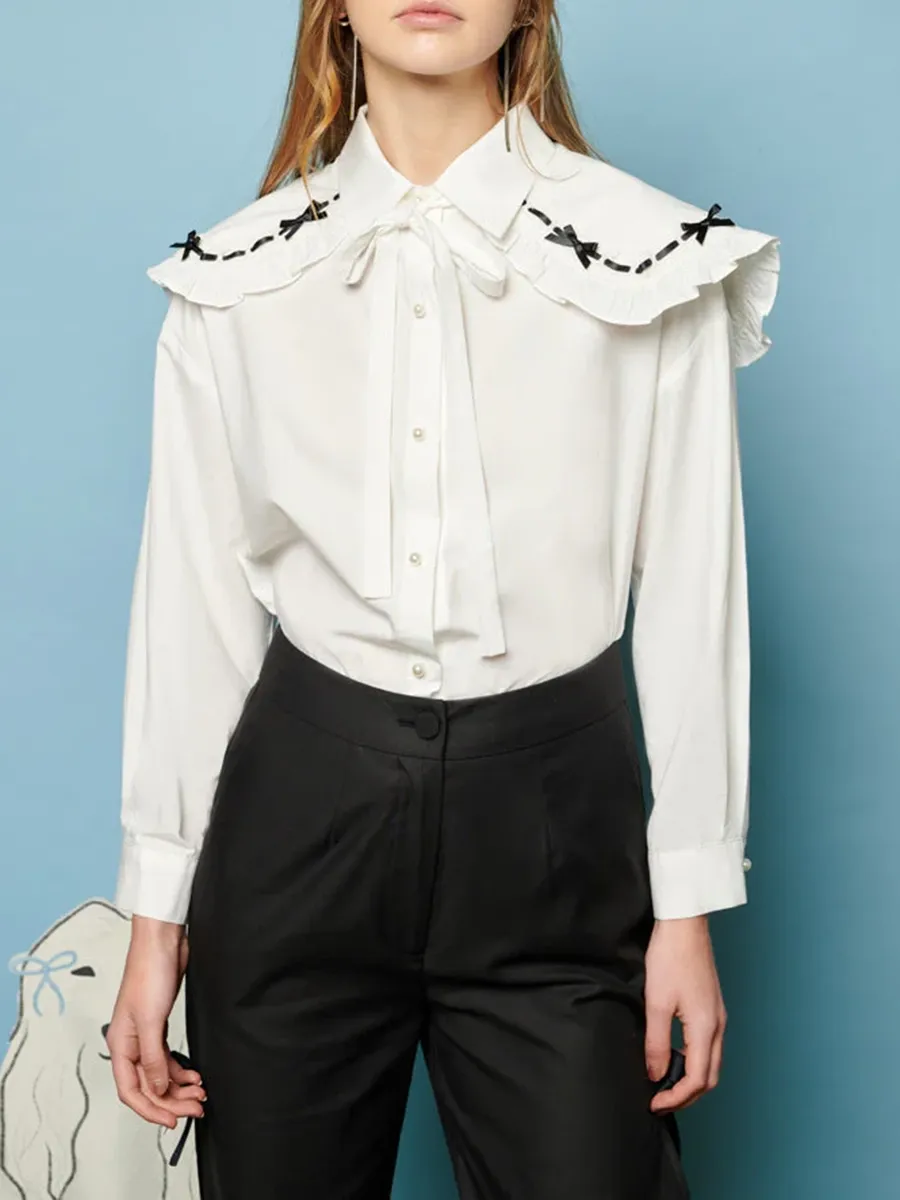 Bow Collar Shirt