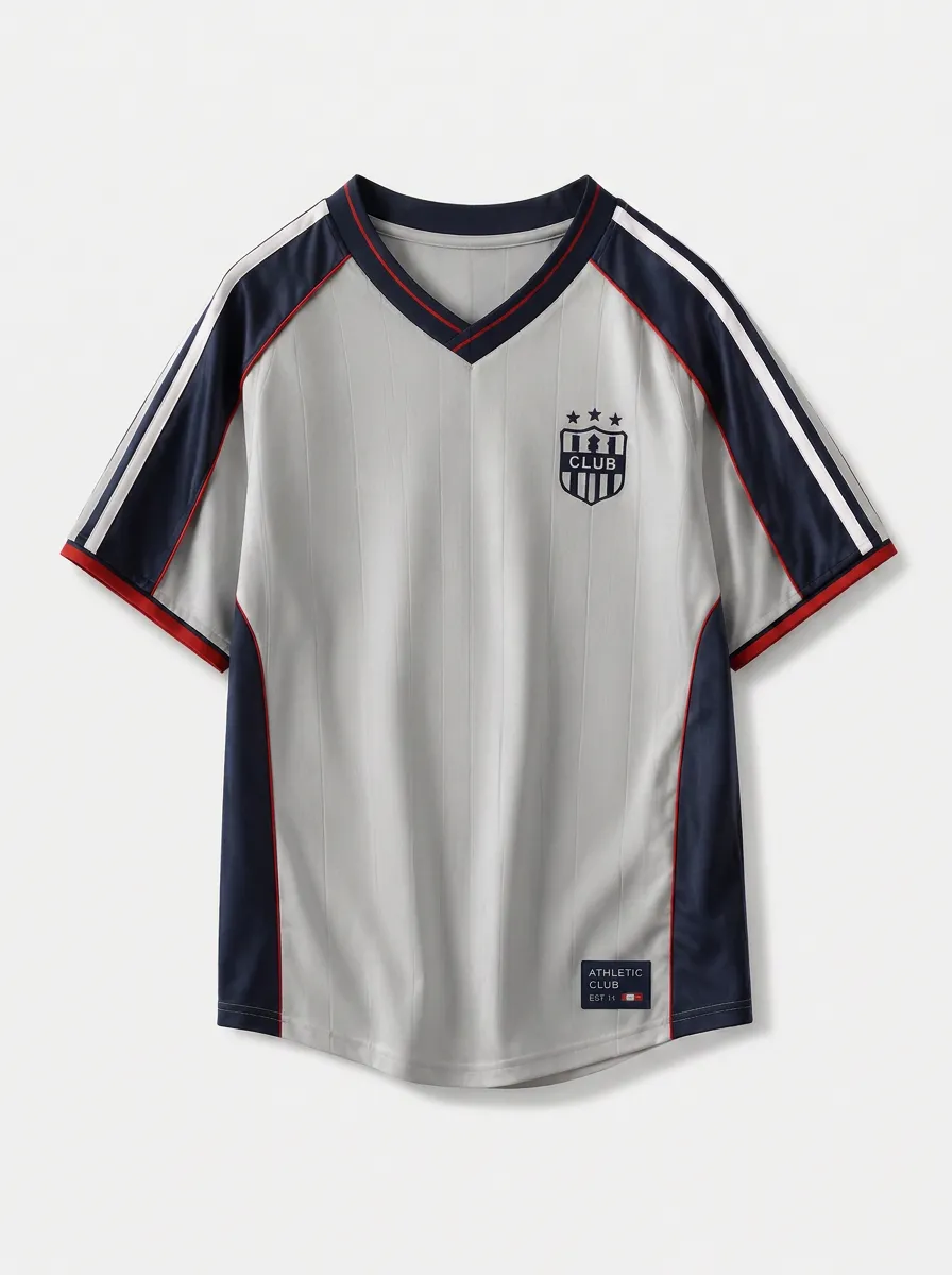 Unisex Soccer Fan Athletic Club Shield Printed Jersey
