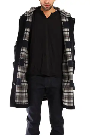 Plaid Wool Cotton Coat