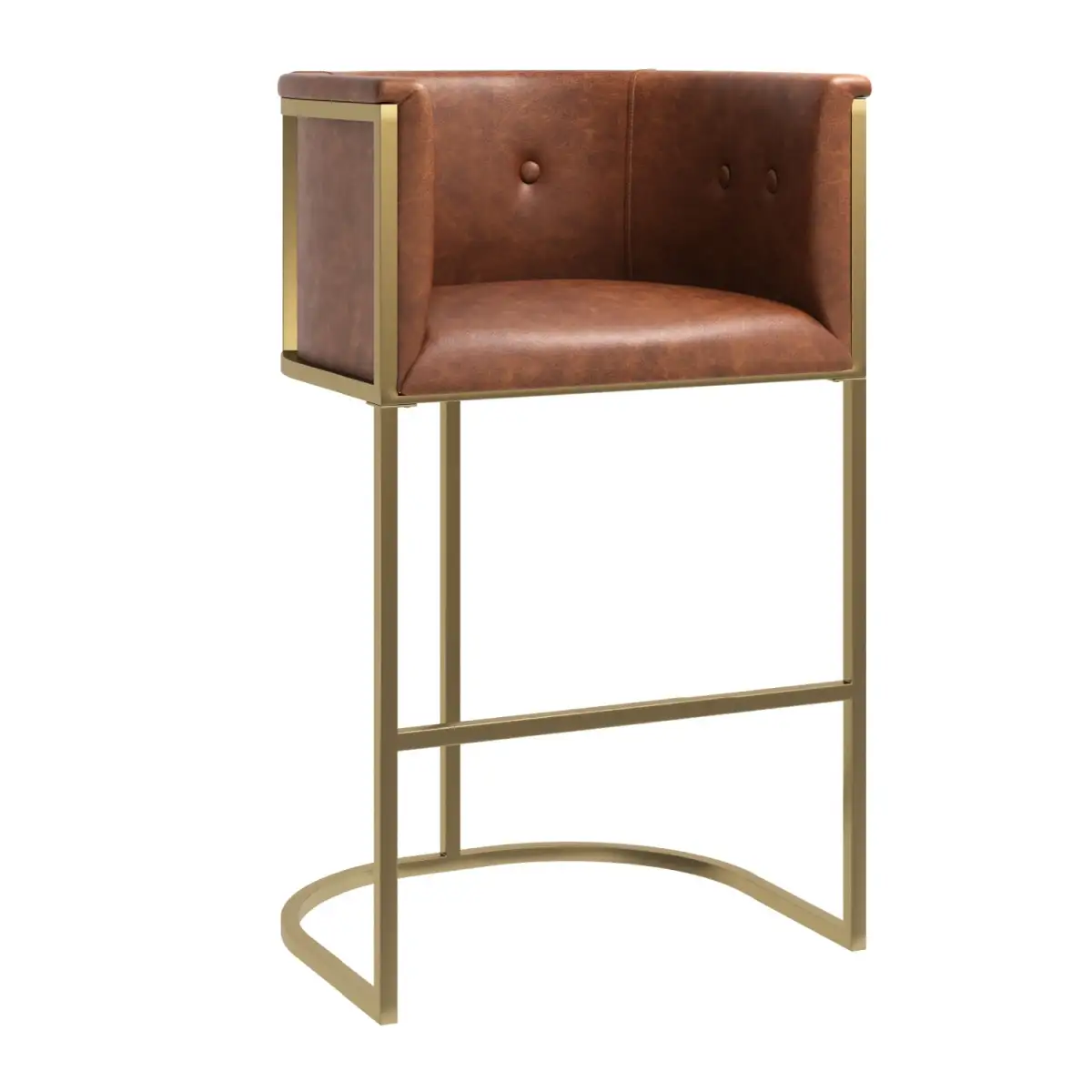 Low-Profile Contemporary Bar Stool