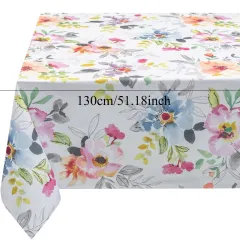 Watercolor Floral Tablecloth