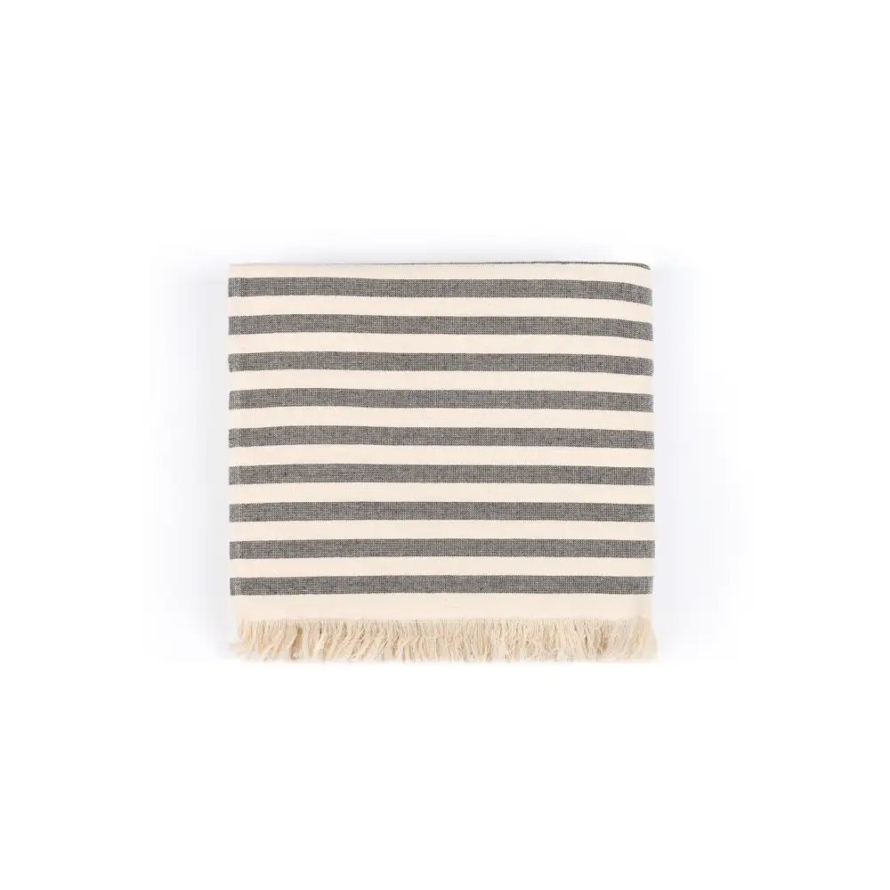 Striped Cotton Oversized Towel